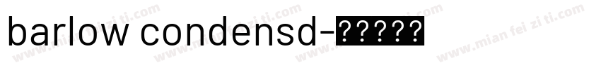 barlow condensd字体转换